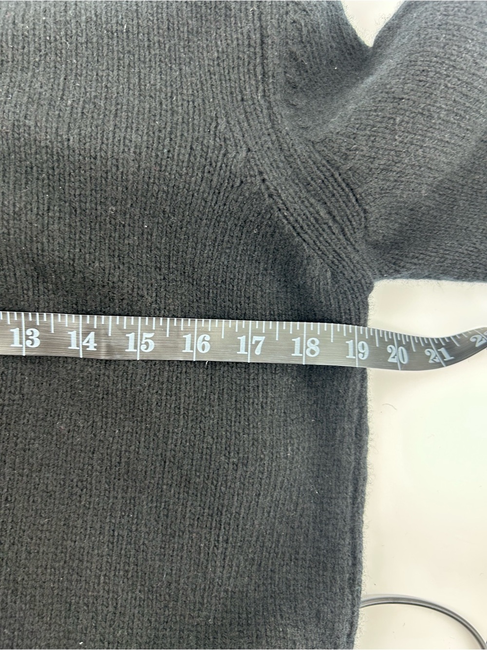 &Daughter Black 100% Wool Turtleneck Sweater Dress Made In Ireland Nwt Side Slit — image 8 of 8